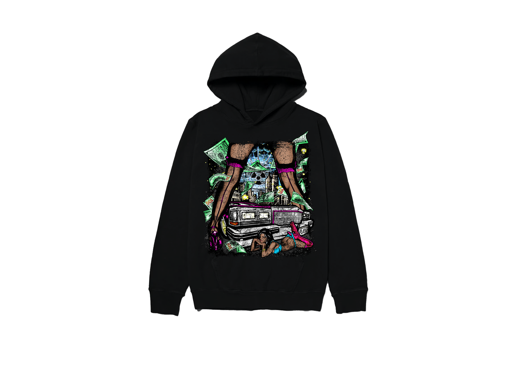 "Playa's Club 2" Black Pullover Hoodie