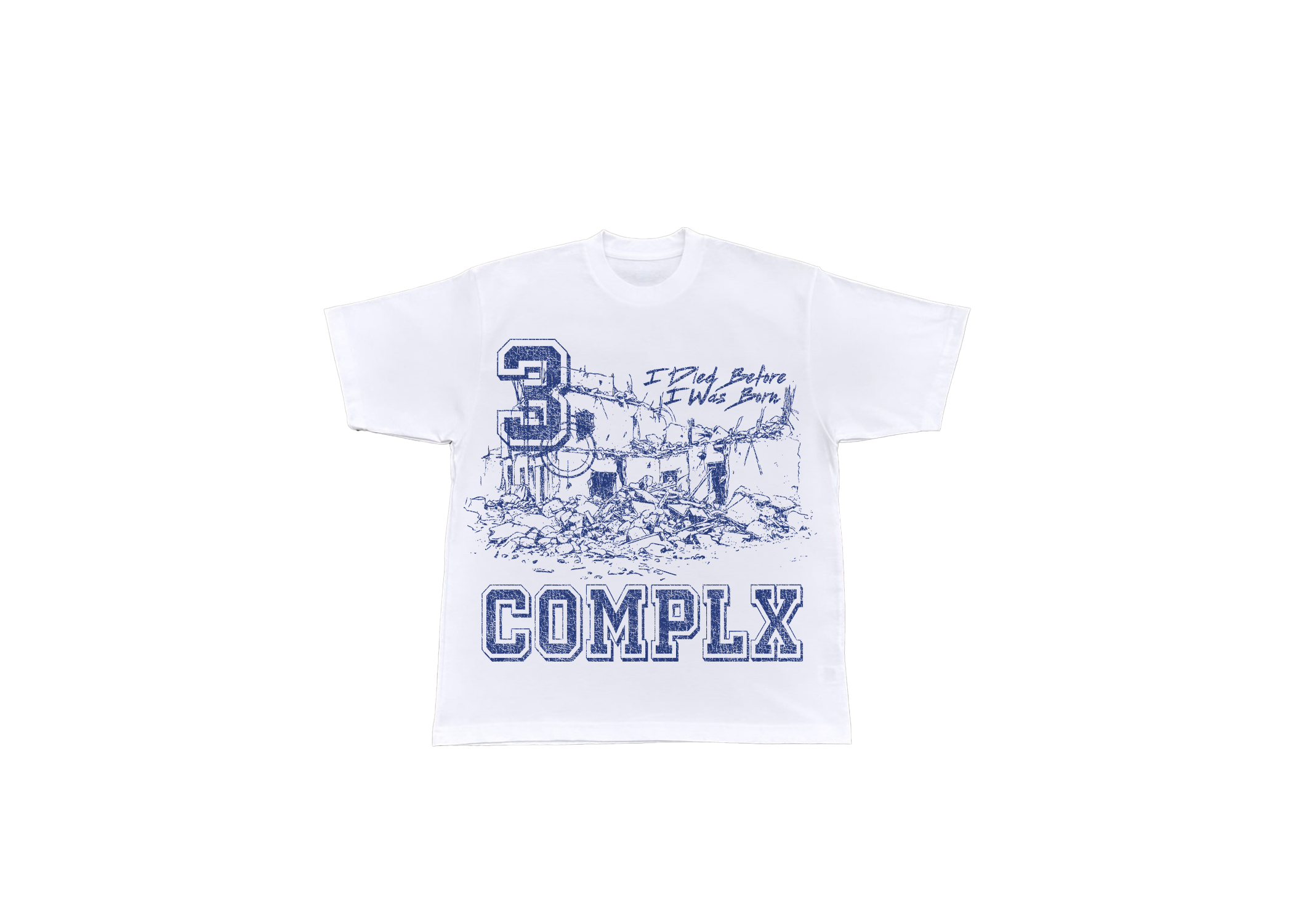 "Ruins" White Tee
